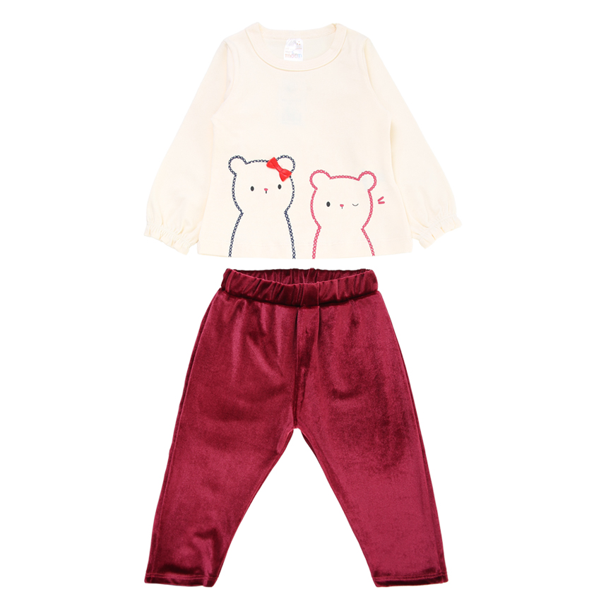 Conjunto Infantil Mini Moon Blusa Manga Longa E Calça Conjunto Infantil Mini Moon Blusa Manga Longa E Calça