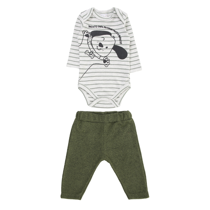 Conjunto Bebê Mini Moon Body Manga Longa E Calça Conjunto Bebê Mini Moon Body Manga Longa E Calça
