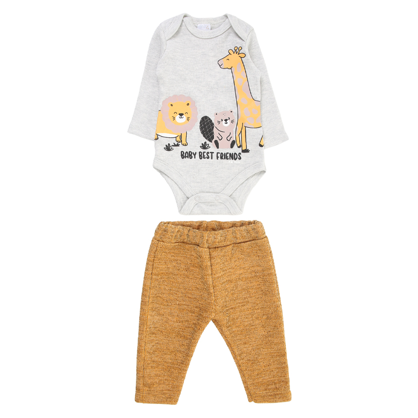 Conjunto Bebê Mini Moon Body Manga Longa E Calça Conjunto Bebê Mini Moon Body Manga Longa E Calça