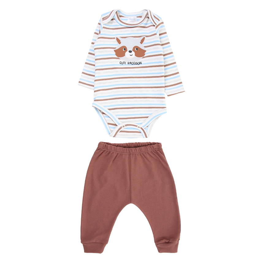 Conjunto Bebê Mini Moon Body Manga Longa E Calça Conjunto Bebê Mini Moon Body Manga Longa E Calça