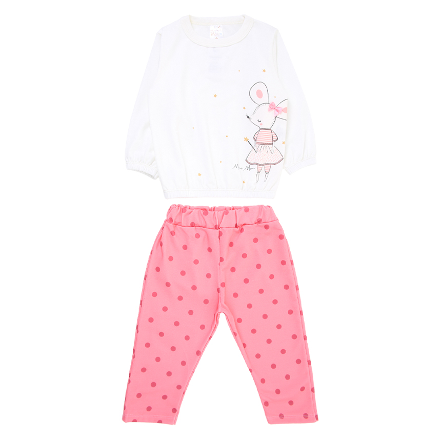 Conjunto Infantil Mini Moon Blusa Manga Longa E Calça Conjunto Infantil Mini Moon Blusa Manga Longa E Calça