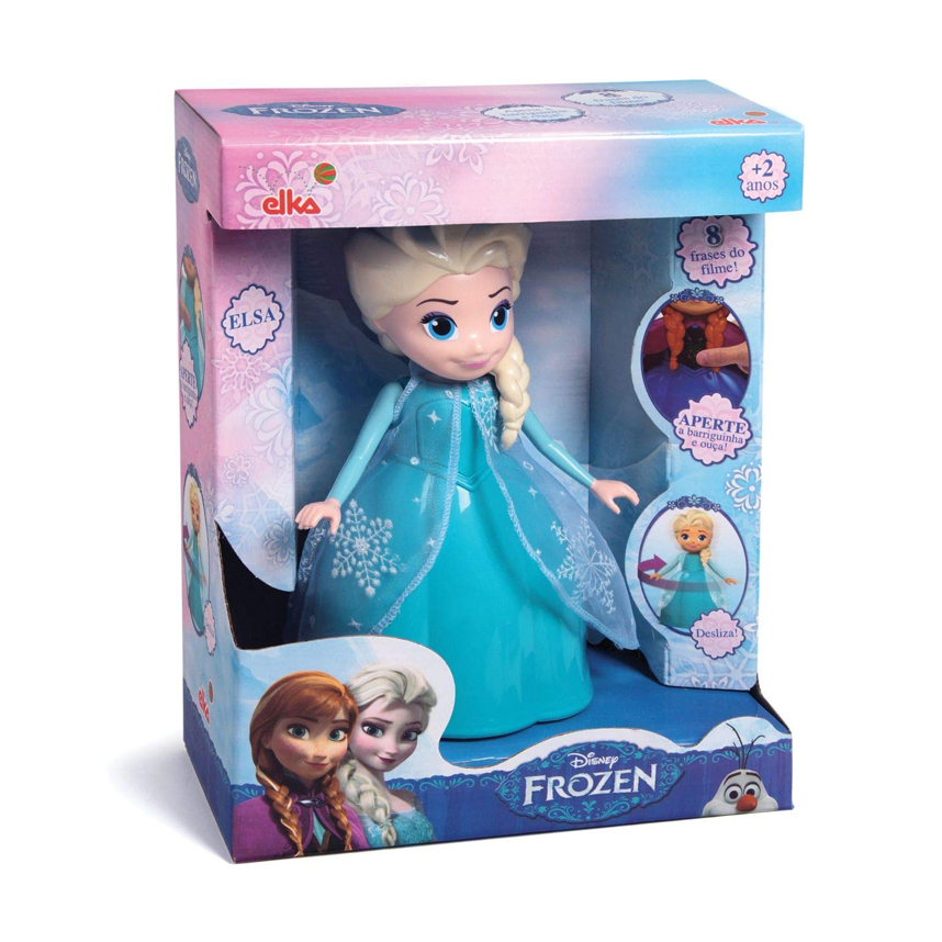 Boneca Infantil Elka Elsa Frozen Com Frases Boneca Infantil Elka Elsa Frozen Com Frases