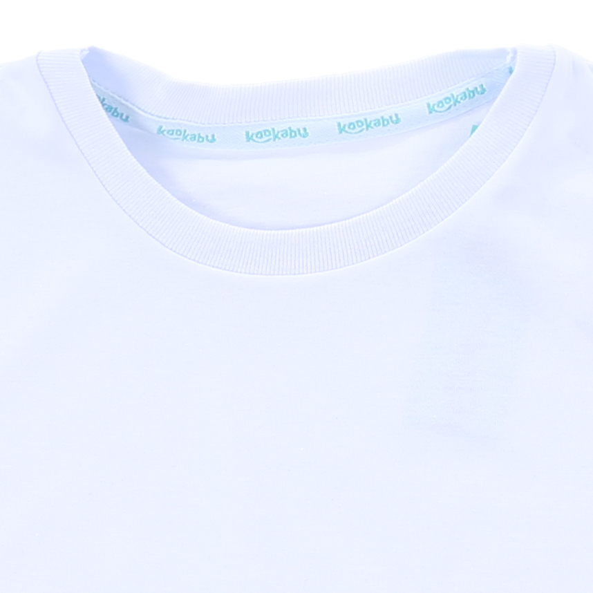 Camiseta Infantil Kookabu em Meia Malha Básica Camiseta Infantil Kookabu em Meia Malha Básica