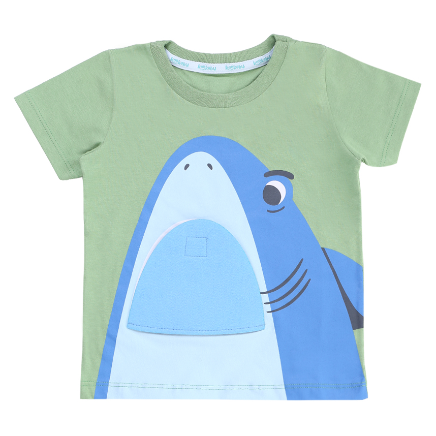 Conjunto Infantil Kookabu Camiseta E Bermuda Tubarão Conjunto Infantil Kookabu Camiseta E Bermuda Tubarão