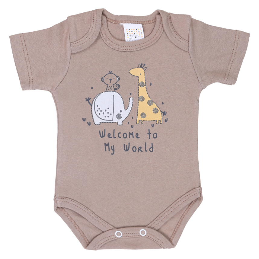 Conjunto Body Bebê Petutinha Safari 3 Peças Conjunto Body Bebê Petutinha Safari 3 Peças