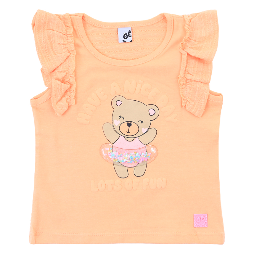 Blusa Infantil Kookabu Manga Curta Em Cotton
