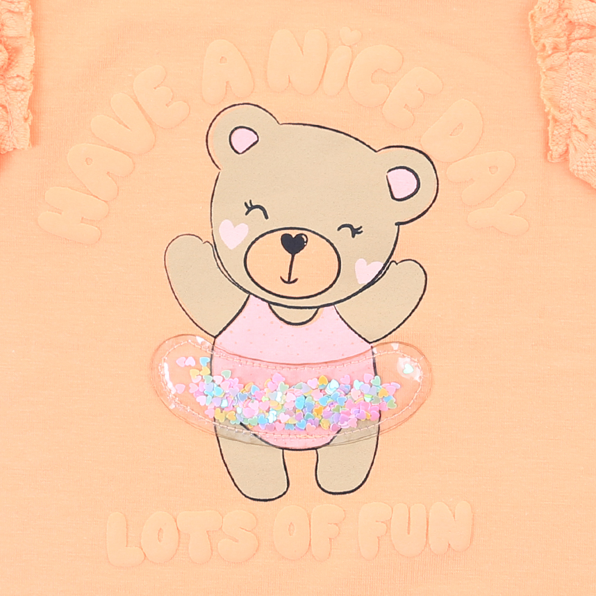 Blusa Infantil Kookabu Manga Curta Em Cotton