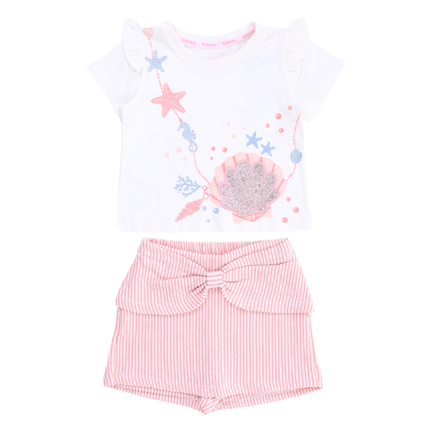 Conjunto Infantil Kookabu Blusa E Short Saia Conjunto Infantil Kookabu Blusa E Short Saia