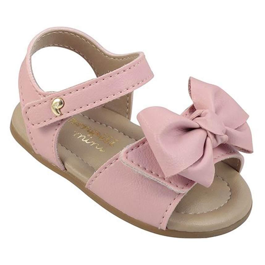 Sandália Bebê Pampili Com Velcro E Laço Sandália Bebê Pampili Com Velcro E Laço