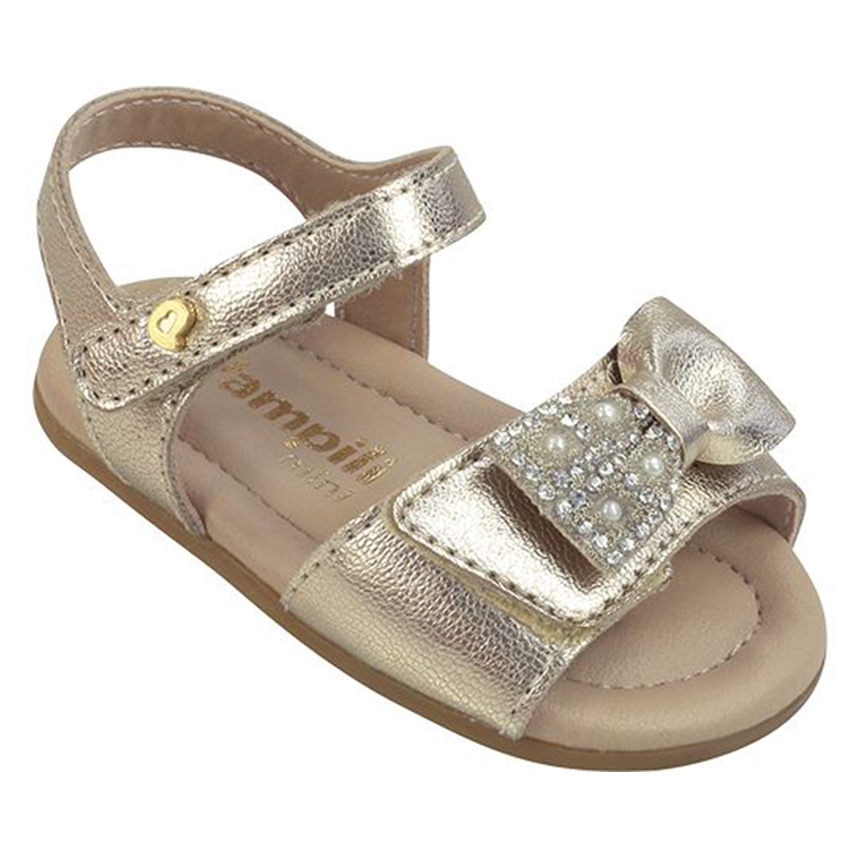 Sandália Bebê Pampili Com Velcro E Laço Sandália Bebê Pampili Com Velcro E Laço