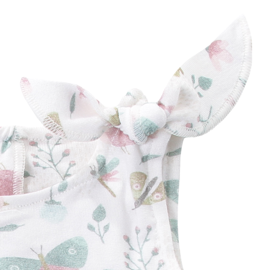 Banho De Sol Bebê Tip Top Estampa Passáro Flor Com Babado Banho De Sol Bebê Tip Top Estampa Passáro Flor Com Babado