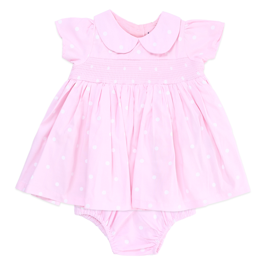 Vestido Bebê Tip Top Estampa Poá Com Calcinha 2 Peças Vestido Bebê Tip Top Estampa Poá Com Calcinha 2 Peças