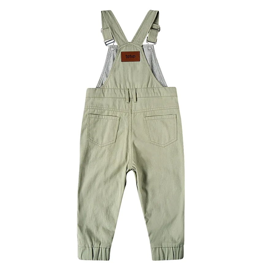 Jardineira Infantil Tip Top Em Sarja Com Bolsos