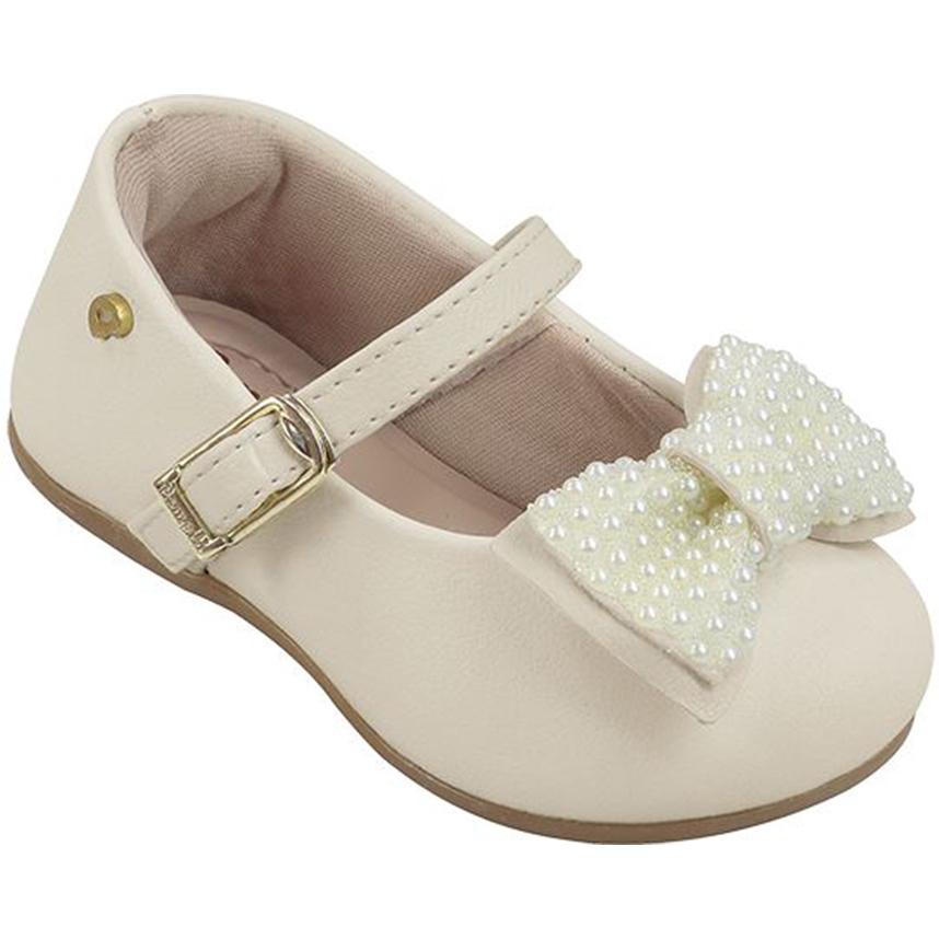 Sapato Infantil Pampili Com Fivela E Laço Com Pérola Sapato Infantil Pampili Com Fivela E Laço Com Pérola