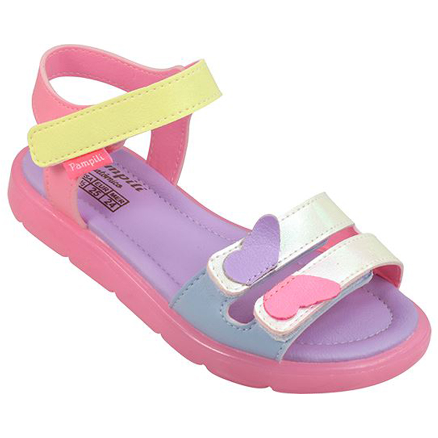 Sandália Infantil Pampili Com Velcros Borboleta Sandália Infantil Pampili Com Velcros Borboleta