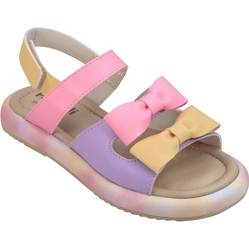 Sandália Infantil Pampili Com Velcro Com 2 Laço Sandália Infantil Pampili Com Velcro Com 2 Laço