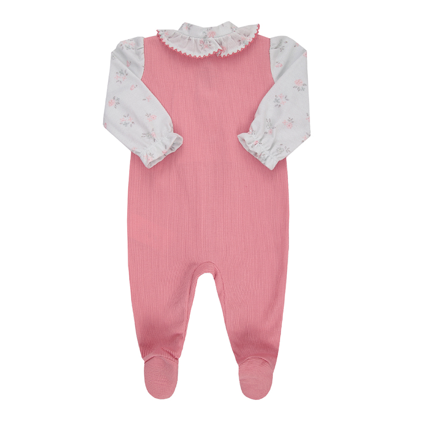 Macacão Longo Paraíso Bordado Flor