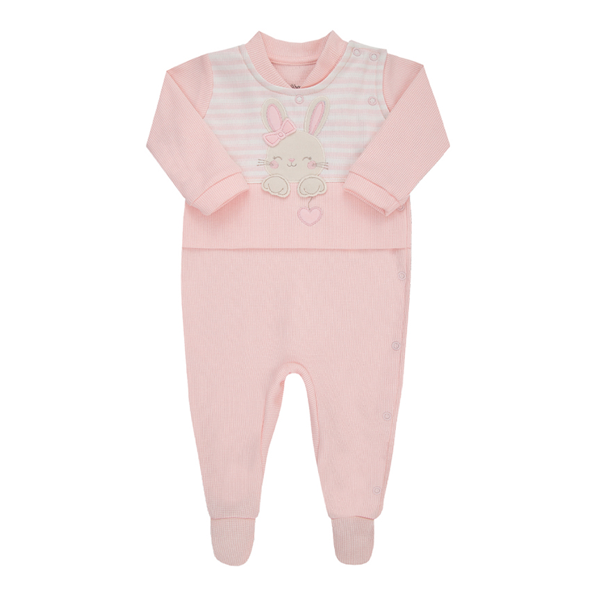 Macacão Longo Paraíso Bordado Bichos