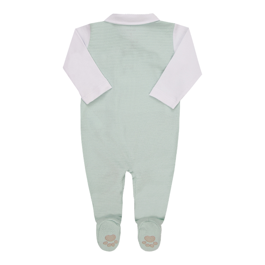 Macacão Longo Paraíso Bordado Bichos