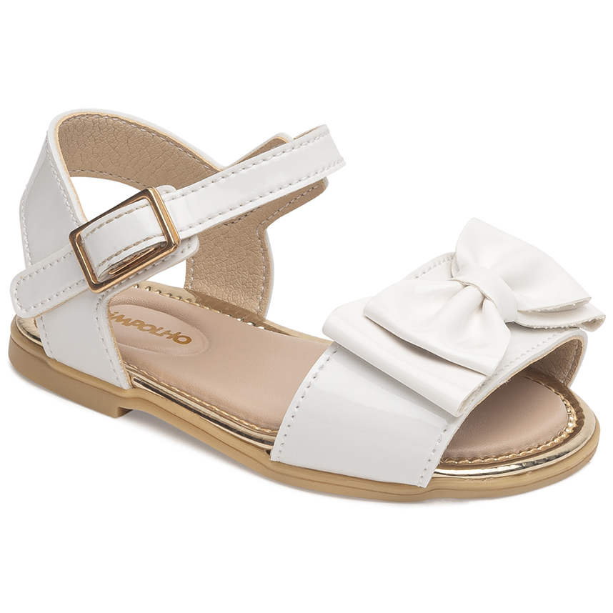 Sandália Infantil Pimpolho Com Fivela Laço Duplo Sandália Infantil Pimpolho Com Fivela Laço Duplo