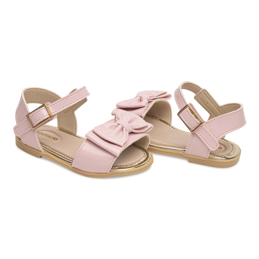 Sandália Infantil Pimpolho Com Fivela Laço Duplo Sandália Infantil Pimpolho Com Fivela Laço Duplo