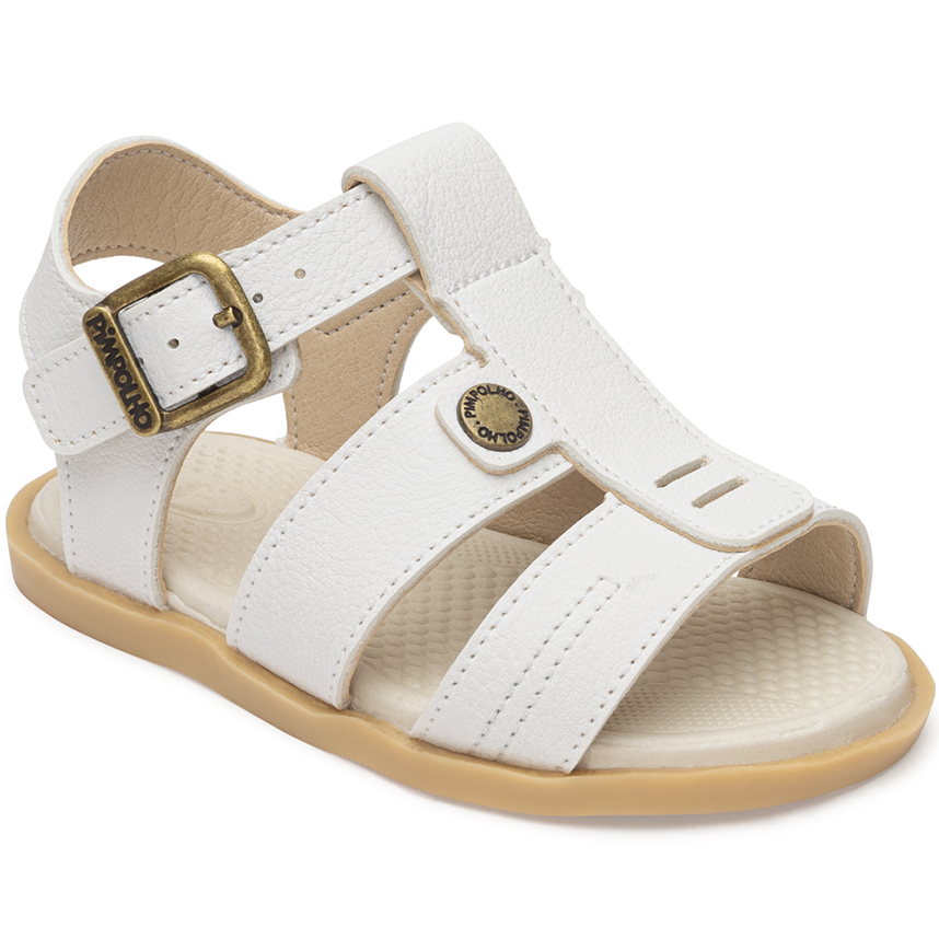 Sandália Bicolor Infantil Pimpolho Com Tiras E Fivela Sandália Bicolor Infantil Pimpolho Com Tiras E Fivela