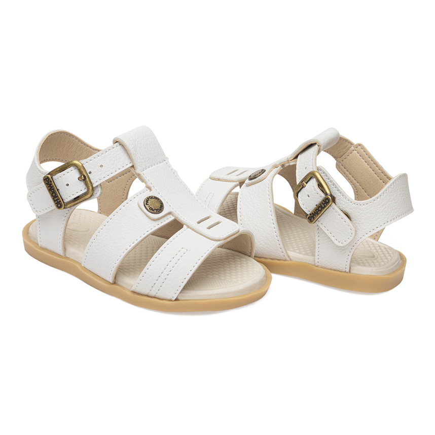 Sandália Bicolor Infantil Pimpolho Com Tiras E Fivela Sandália Bicolor Infantil Pimpolho Com Tiras E Fivela