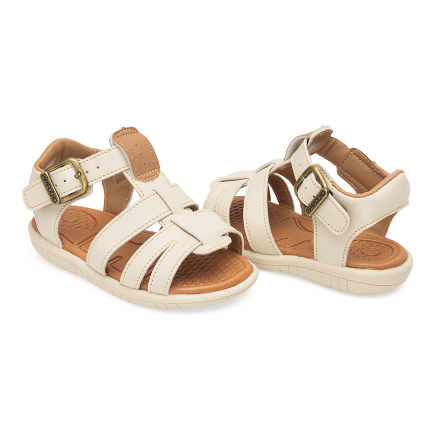 Sandália Infantil Pimpolho Com Tiras E Fivela Sandália Infantil Pimpolho Com Tiras E Fivela