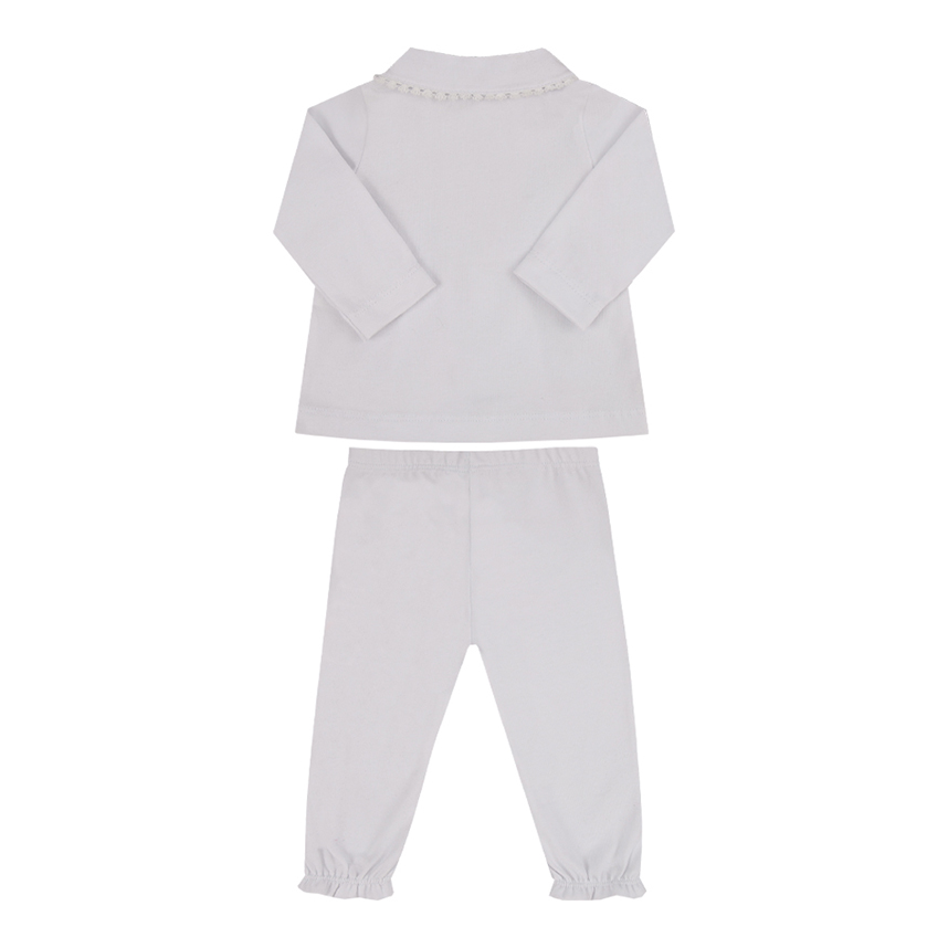 Conjunto Bebê Paraiso Body Vestido E Calça 2 Peças