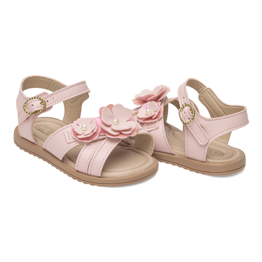 Sándalia Infantil Pimpolho Com Fivela Flores Sándalia Infantil Pimpolho Com Fivela Flores