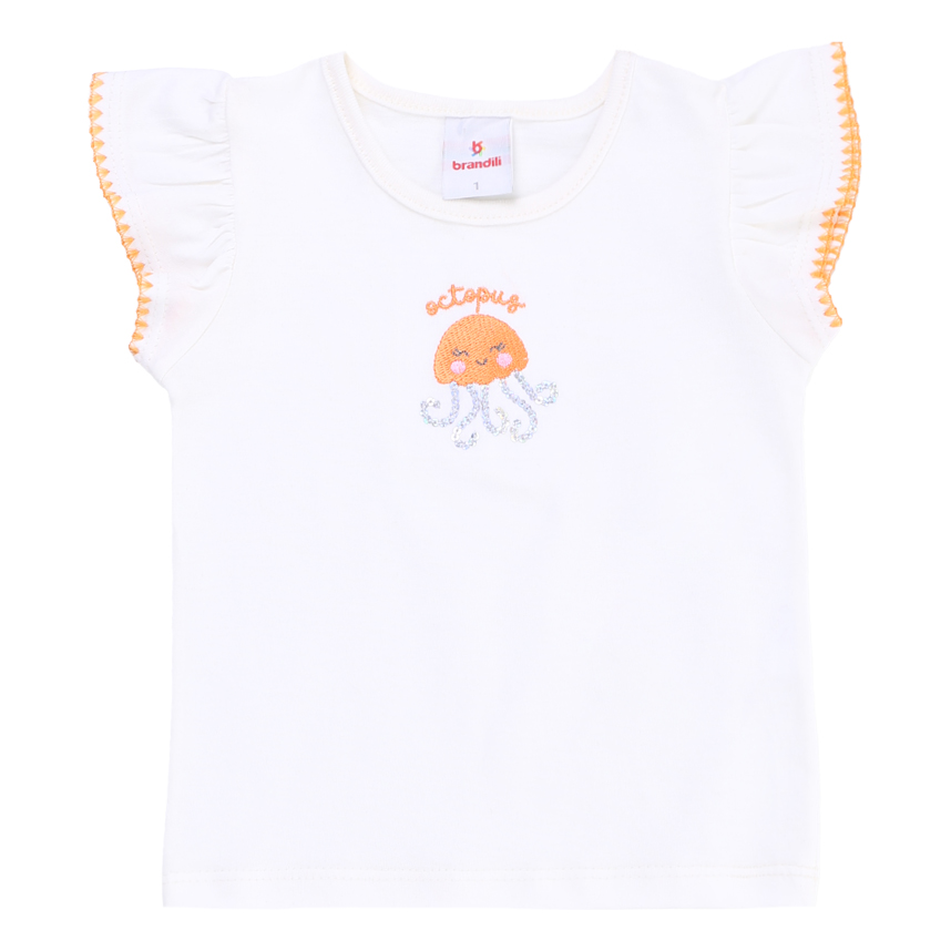 Conjunto Infantil Brandili Blusa E Short Moletinho Conjunto Infantil Brandili Blusa E Short Moletinho