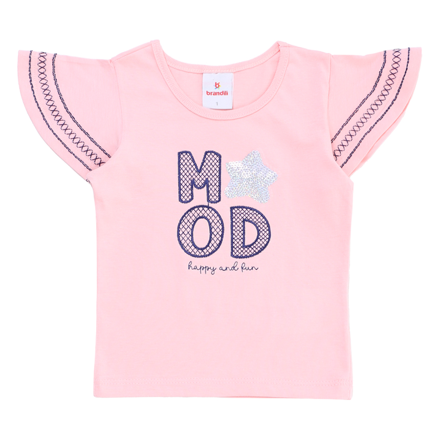 Conjunto Infantil Brandili Blusa E Short Cotton Conjunto Infantil Brandili Blusa E Short Cotton