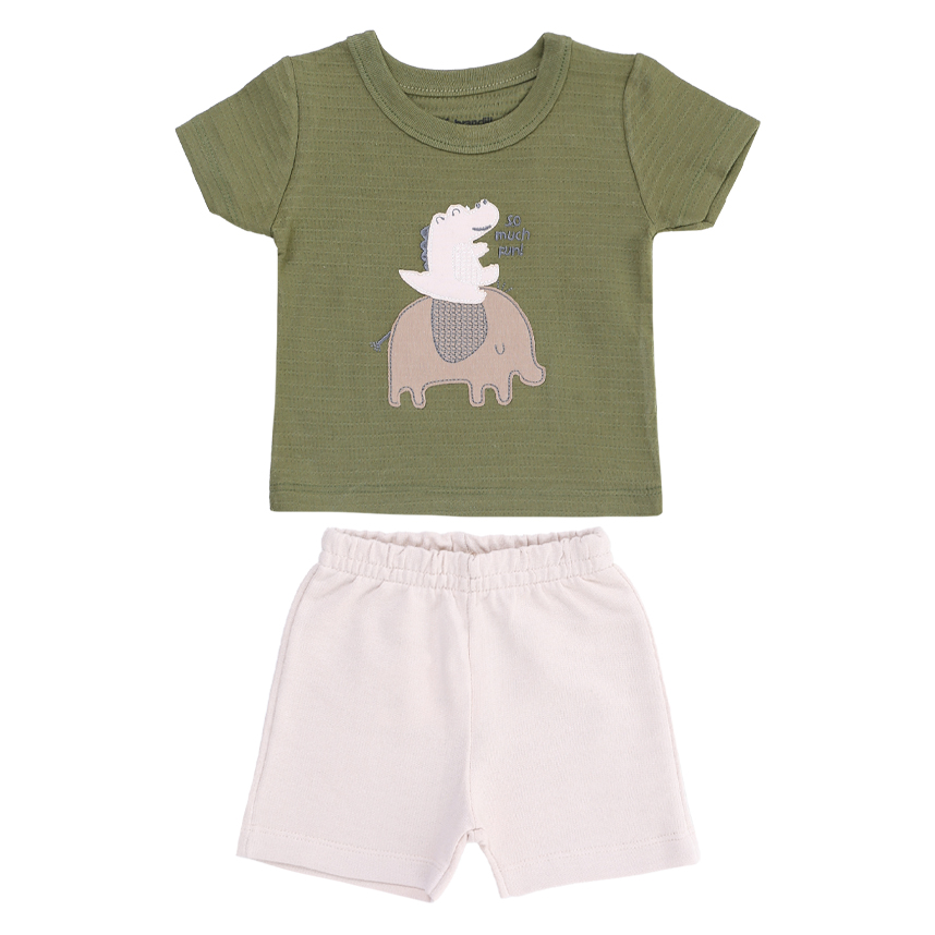 Conjunto Bebê Brandili Camiseta E Bermuda Moletinho Conjunto Bebê Brandili Camiseta E Bermuda Moletinho