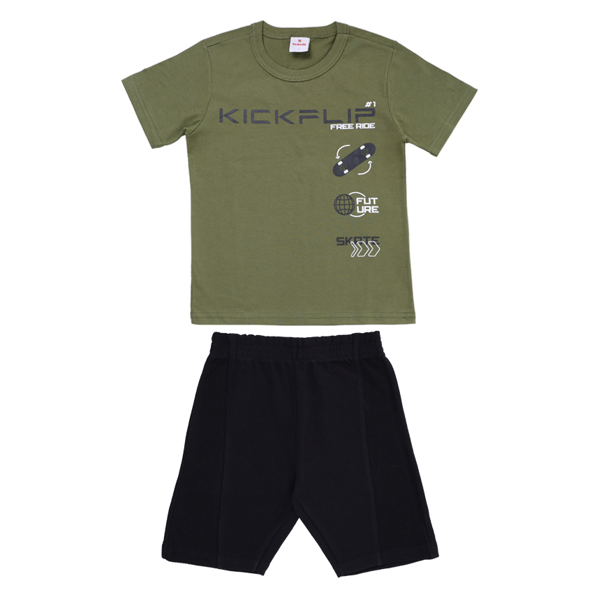 Conjunto Infantil Brandili Camiseta E Bermuda Moletinho Conjunto Infantil Brandili Camiseta E Bermuda Moletinho
