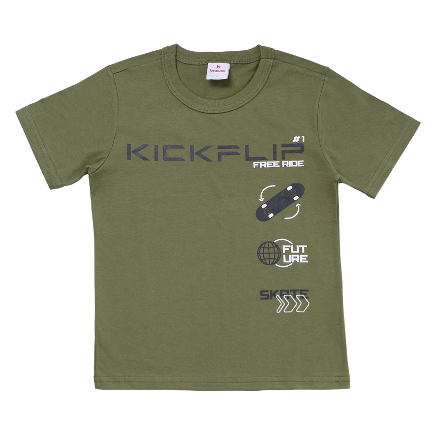 Conjunto Infantil Brandili Camiseta E Bermuda Moletinho Conjunto Infantil Brandili Camiseta E Bermuda Moletinho