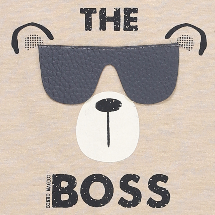 Macacão Curto Sonho Mágico Menino Estampa Urso