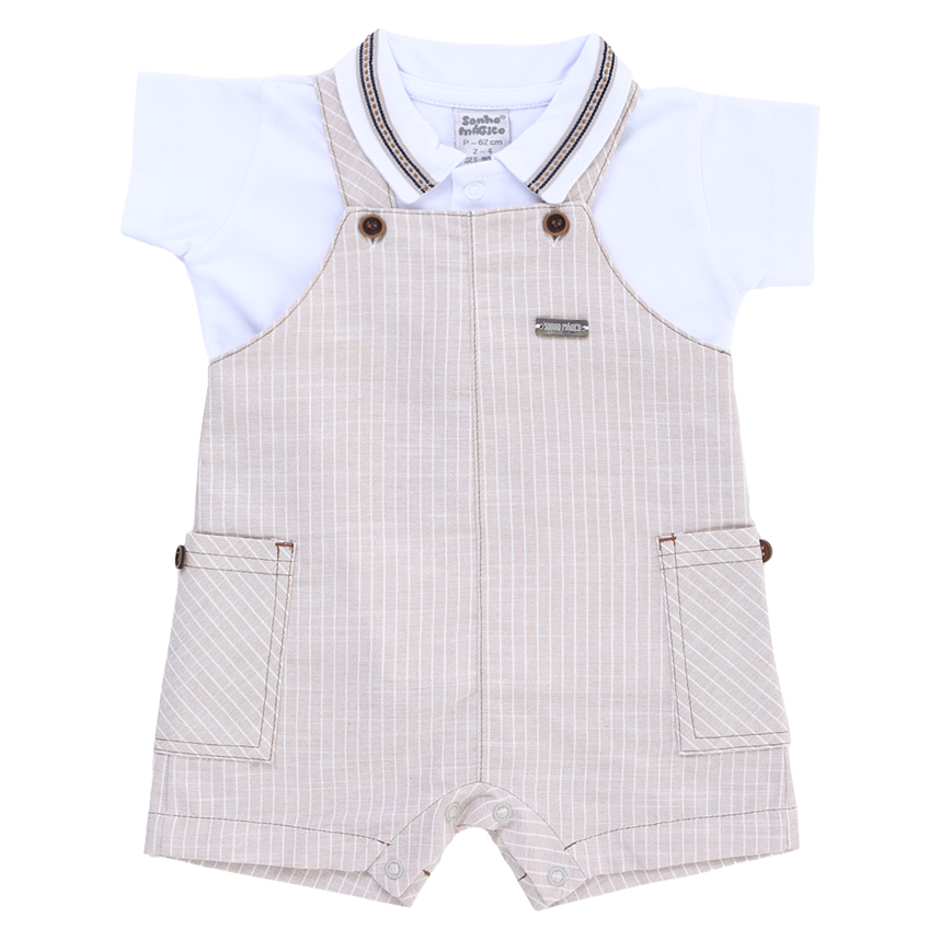 Macacão Curto Sonho Mágico Menino 2 Peças