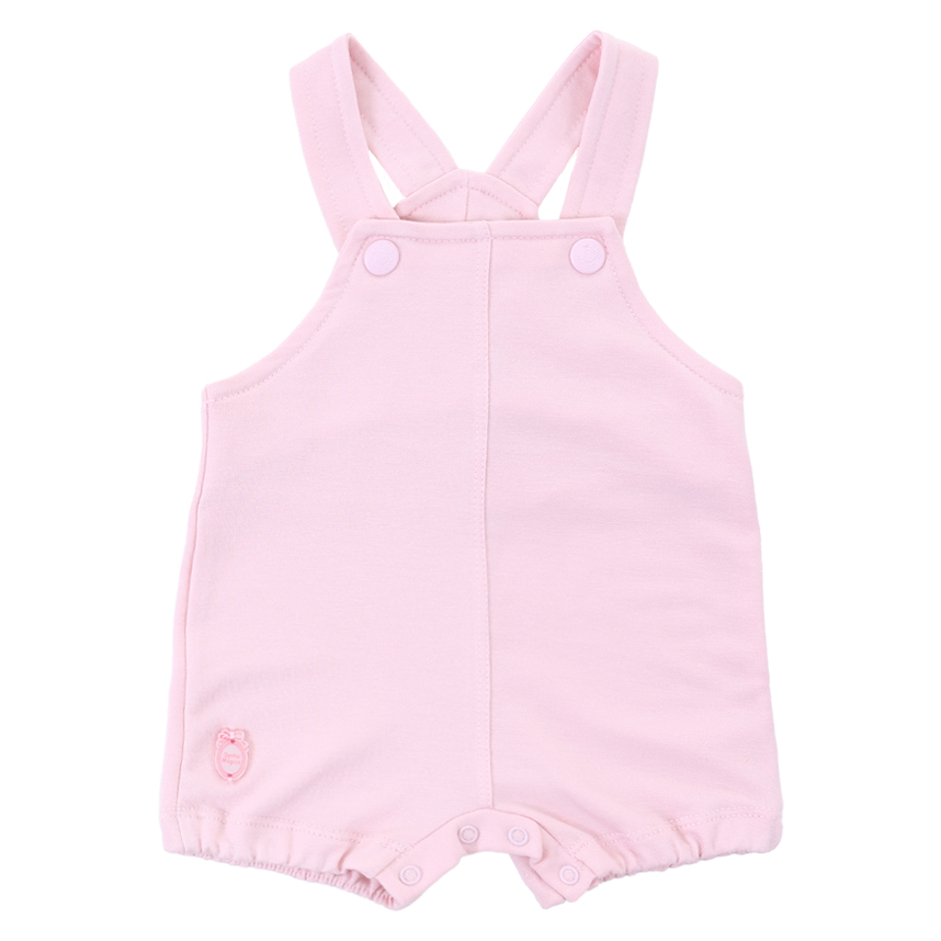 Macacão Curto Sonho Mágico Body Jardineira Cereja