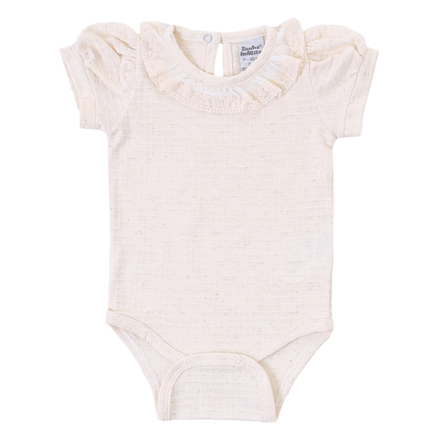 Salopete Bebê Sonho Mágico Rendado