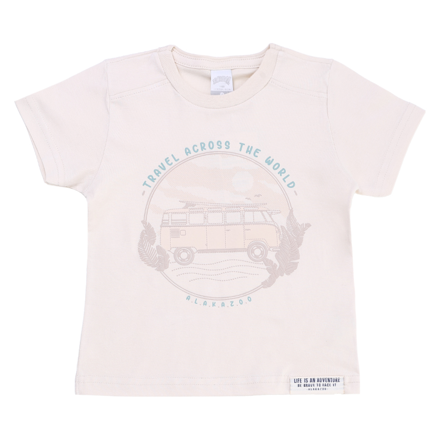 Conjunto Infantil Alakazoo Camiseta E Bermuda Linho Conjunto Infantil Alakazoo Camiseta E Bermuda Linho