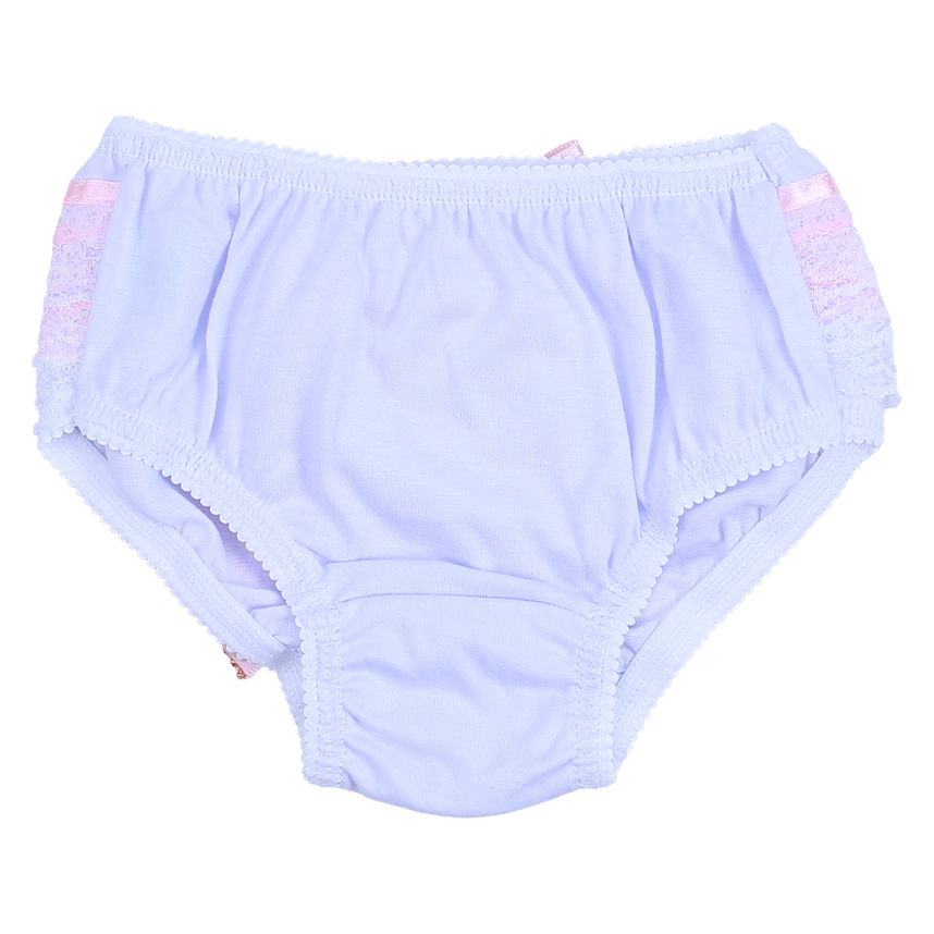 Calcinha Infantil Everly Rendada Com Laço