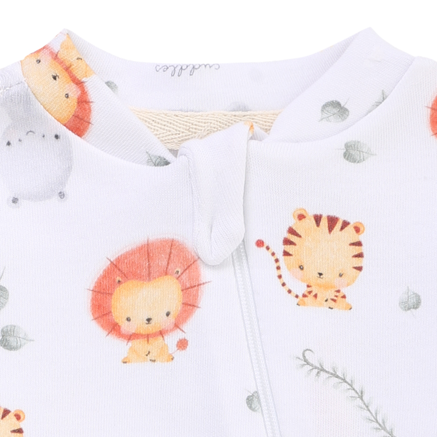 Macacão Longo Bebê Patimini Estampa Safari