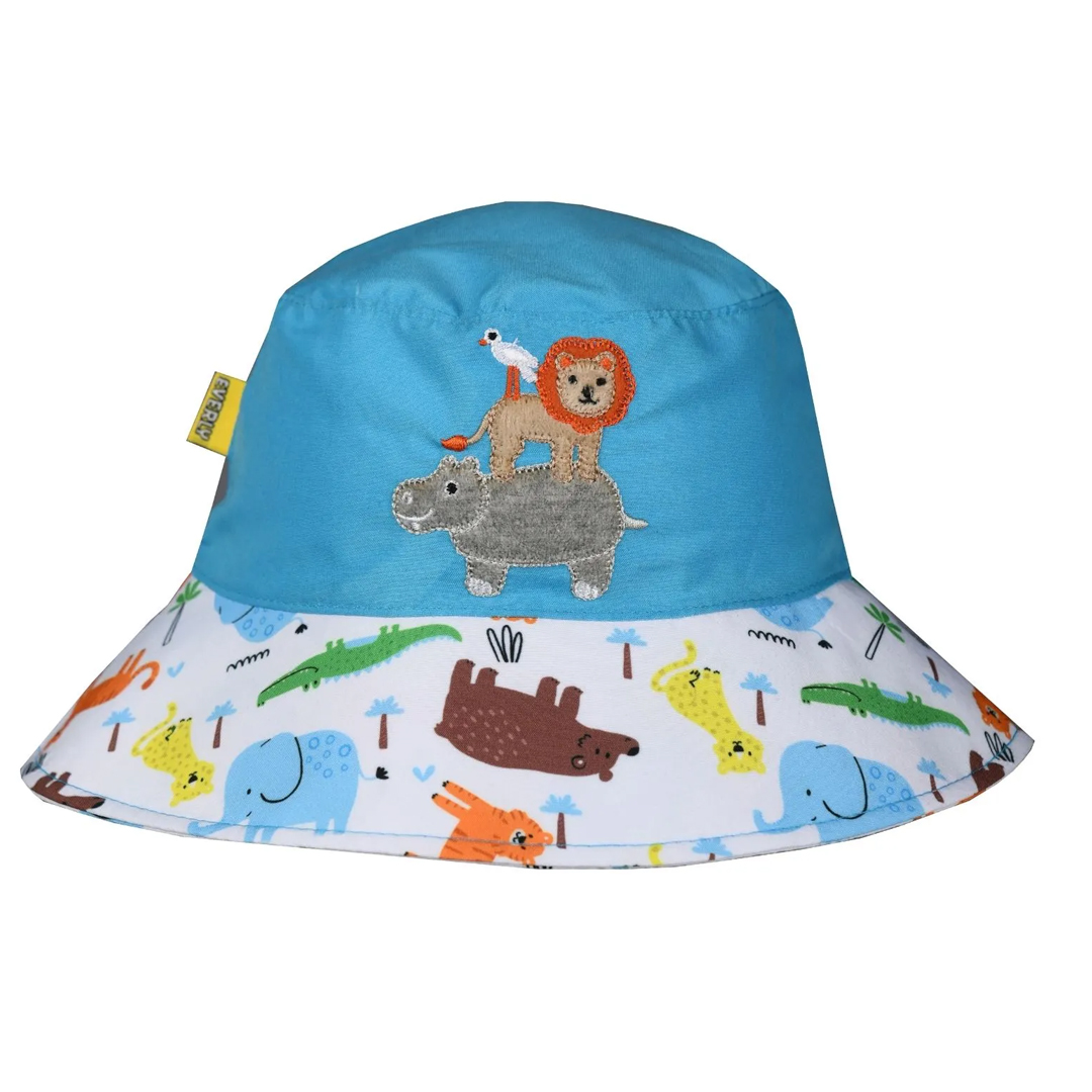 Chapéu Bebê Everly Menino Microfibra Bordado Safari