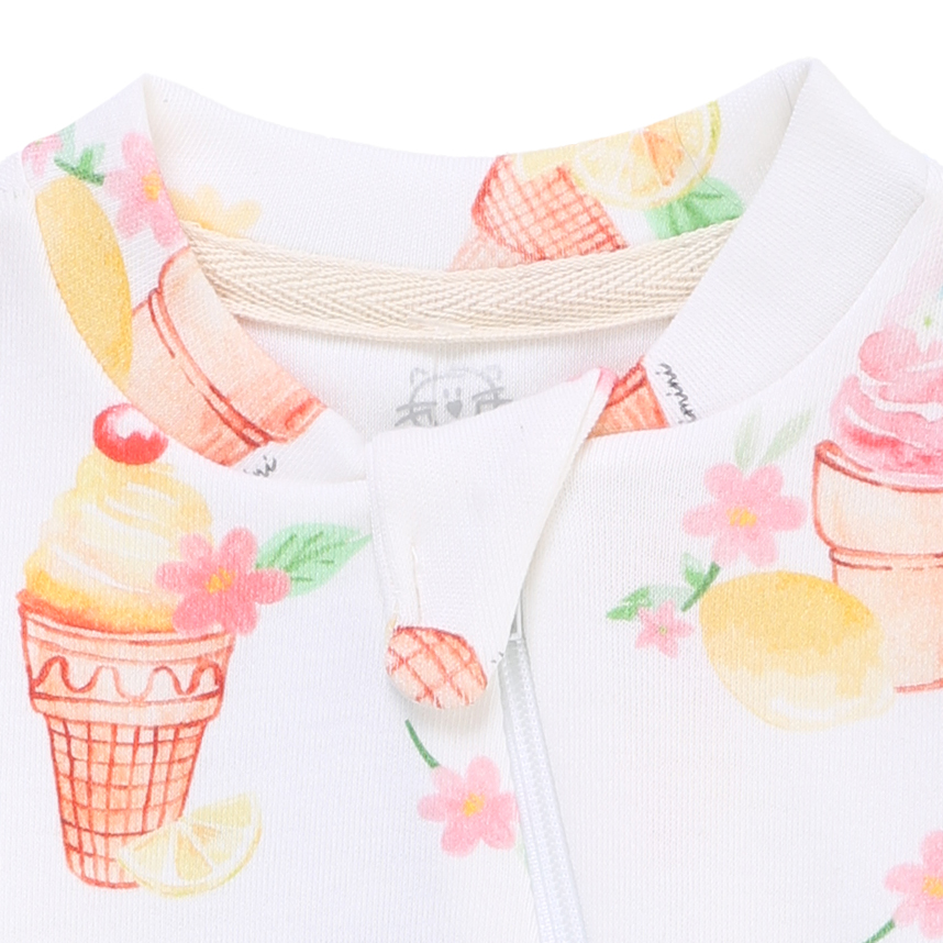 Macacão Longo Bebê Patimini Estampa Sorvete Macacão Longo Bebê Patimini Estampa Sorvete