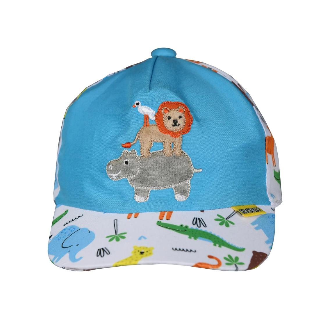 Boné Bebê Everly Menino Microfibra Bordado Safari
