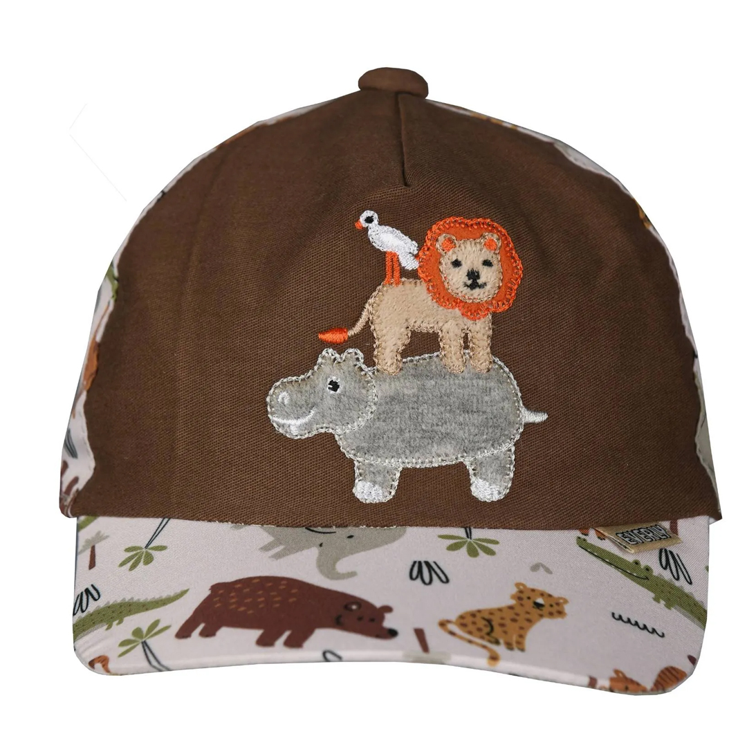 Boné Bebê Everly Menino Microfibra Bordado Safari