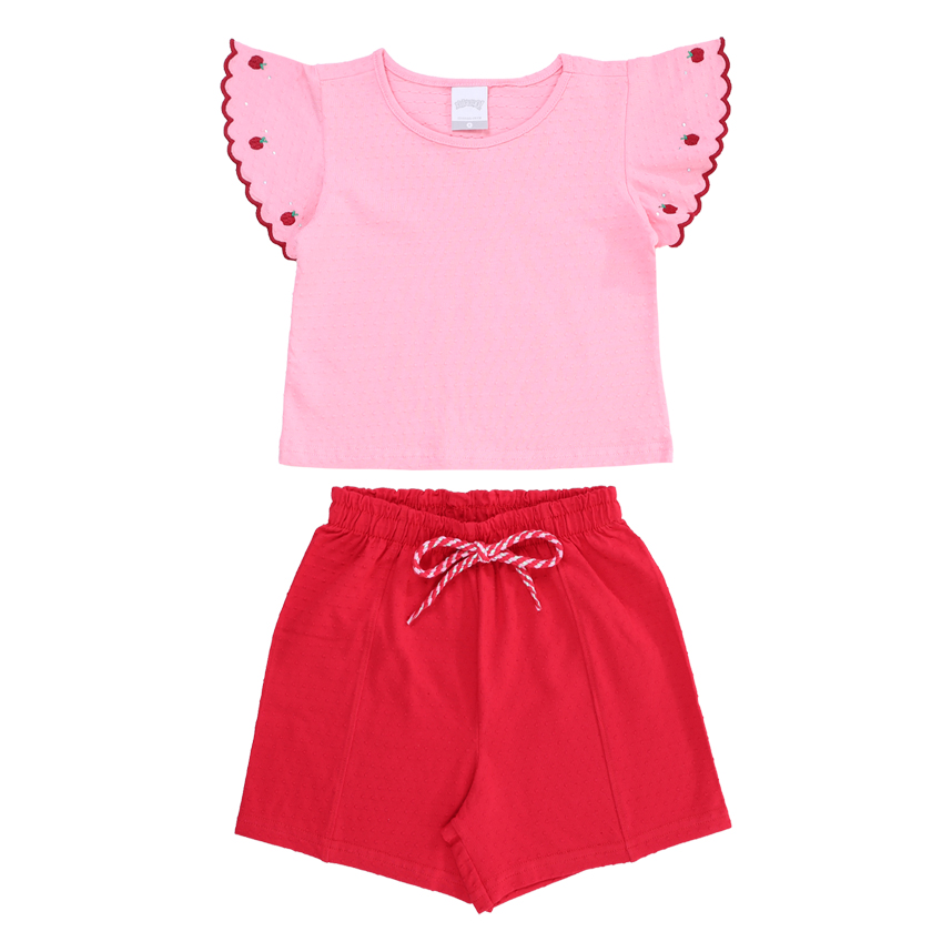 Conjunto Infantil Alakazoo Blusa Com Bordado E Short