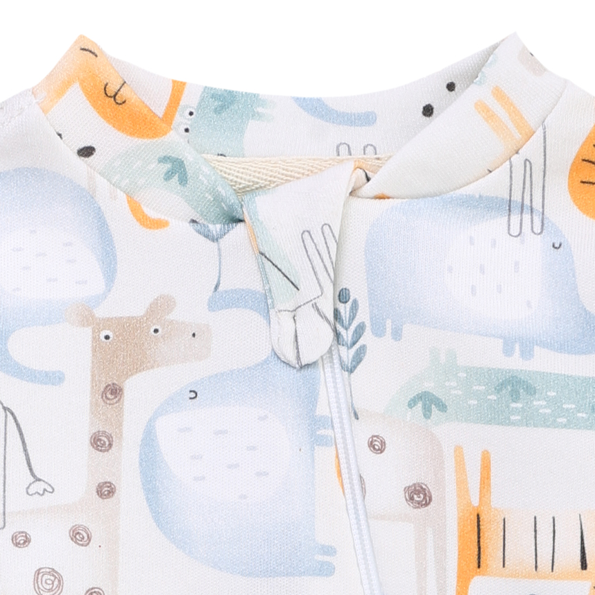 Macacão Longo Bebê Patimini Estampa Zebra