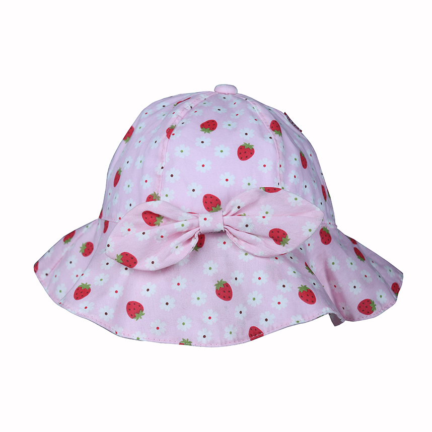 Chapéu Infantil Everly Menina Estampa Morangos