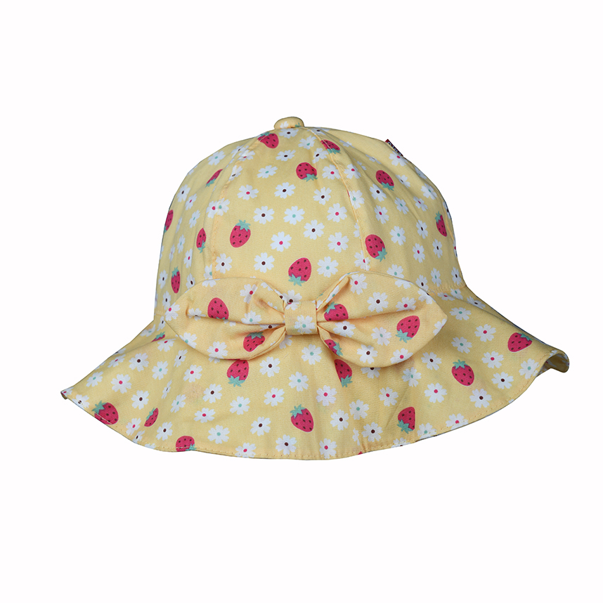 Chapéu Infantil Everly Menina Estampa Morangos Chapéu Infantil Everly Menina Estampa Morangos